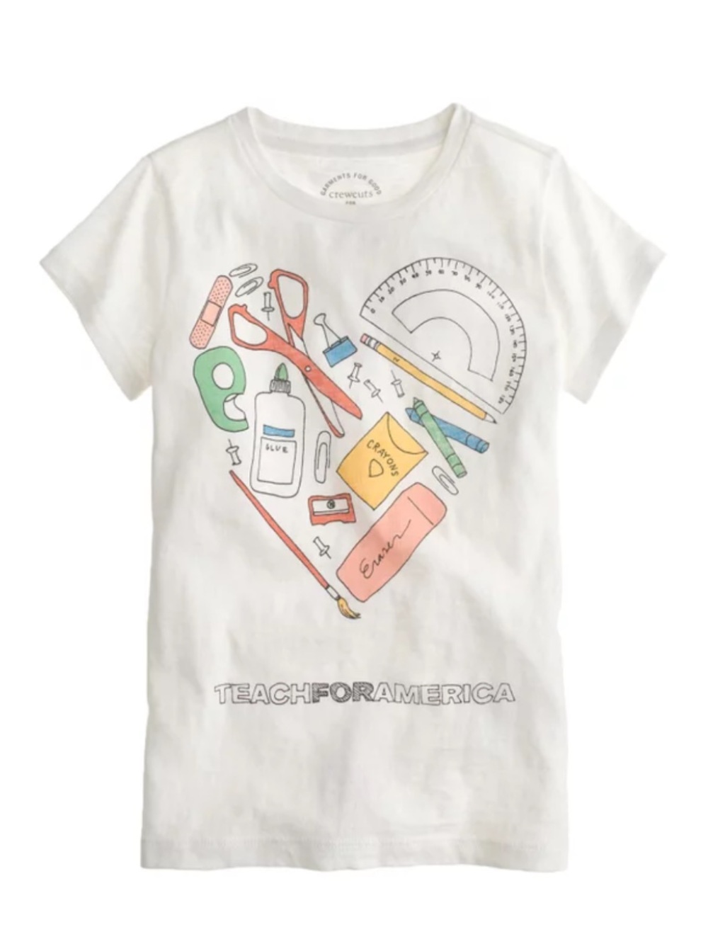 J. Crew Cream Linen Tee with Subtle Gray Print. Size XS